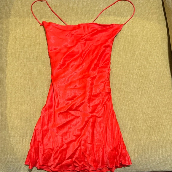 Zara Other - Zara Vibrant Red Satin Slip
